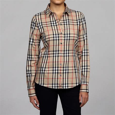 burberry womens blouse|Burberry long sleeve shirt women's.